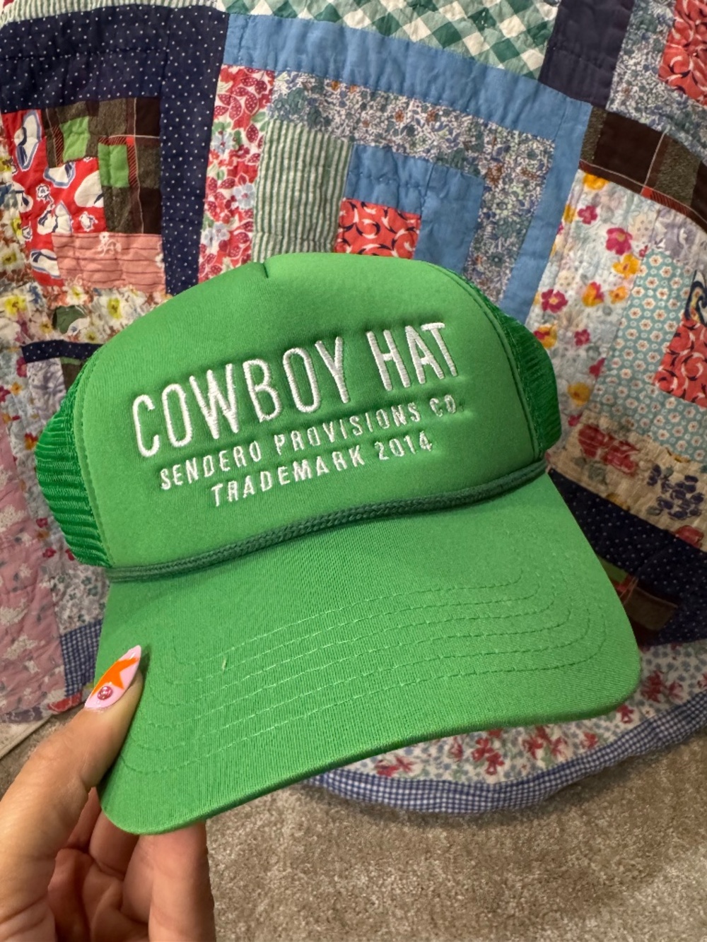 cowboy hat trucker hat